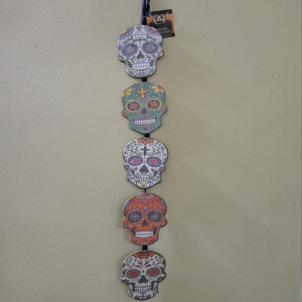 2/$15 Candy Skull Hanging Decor
